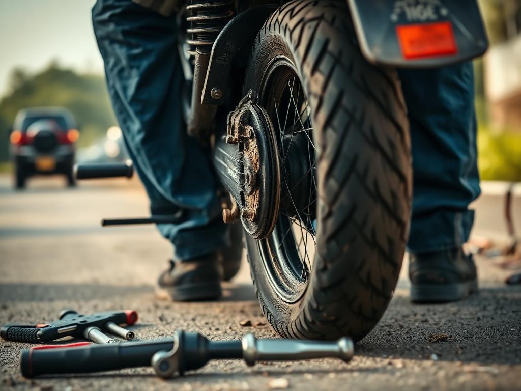 Bike Tyre Puncture
