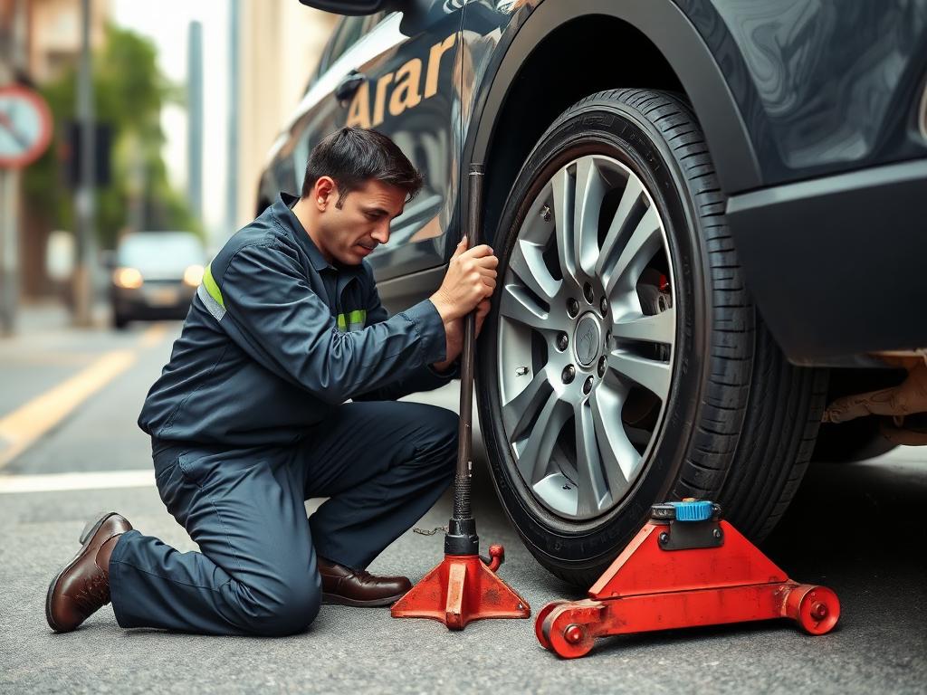 Car Tyre Puncture